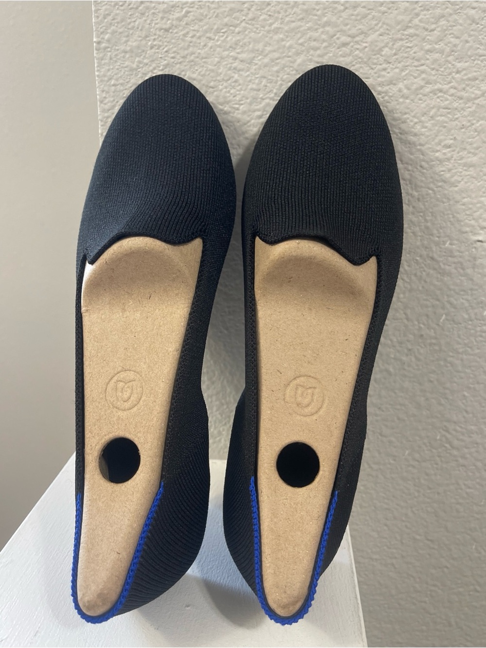 Rothy's  Flats Women's Size 8 Knit Black  Shoes New Without Box